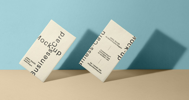 Psd Business Card Mock-Up Vol33