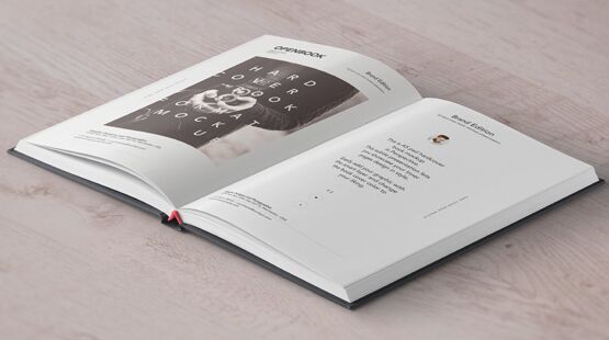 Psd Open Hardcover Book Mockup