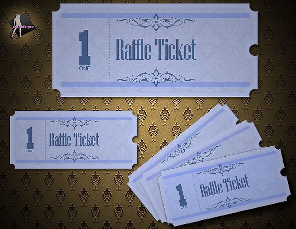 Raffle Tickets psd