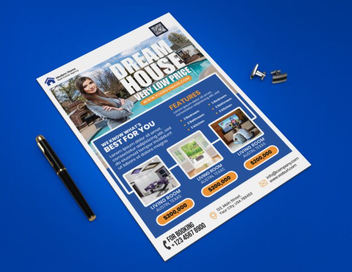 Real Estate Flyer Design Template Download