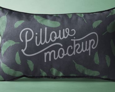 Rectangular Psd Pillow Mockup