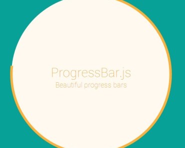 Responsive Progress Bar with SVG Path Animations - Progressbar.js