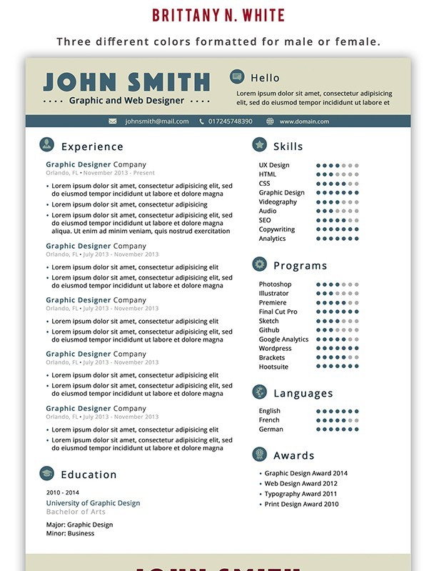 Resume and Cover Letter Template