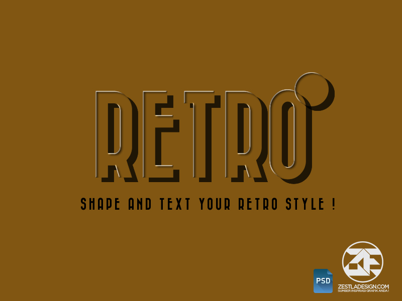 Retro PSD Layer Style Effect