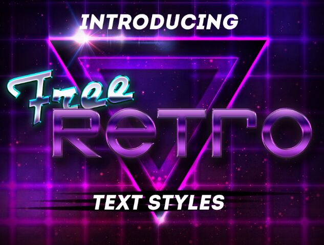 Retro PSD Text Styles