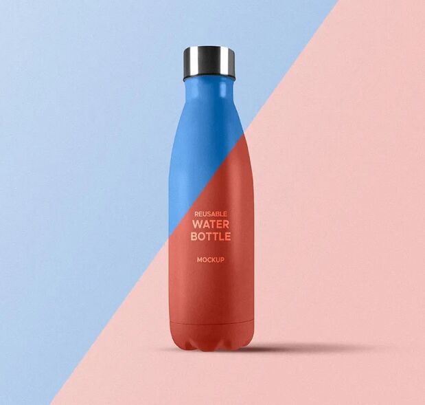 Reusable Water Bottle Mockup