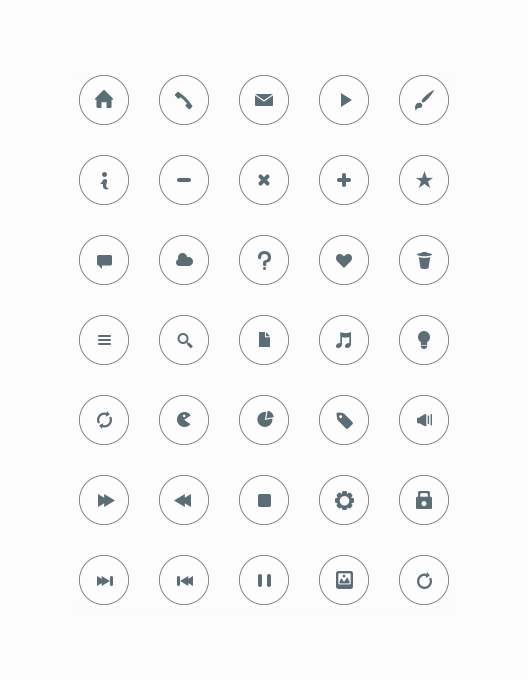 Round Mini Icons