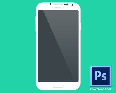 Samsung Galaxy S4 Flat Mockup