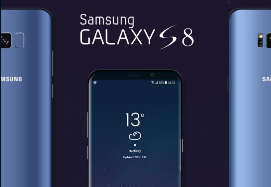 Samsung Galaxy S8 Landing Page Mockup