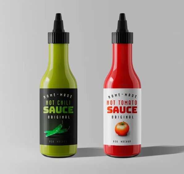 Sauce Bottle Mockups