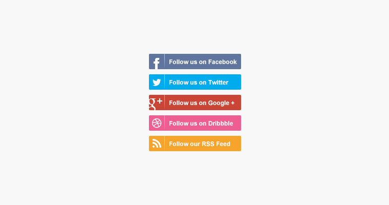 SOCIAL MEDIA FOLLOW BUTTONS