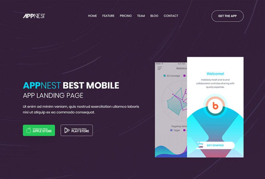 Soft App Landing Page Template