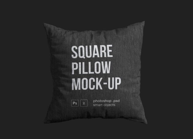 Square Pillow Mockup