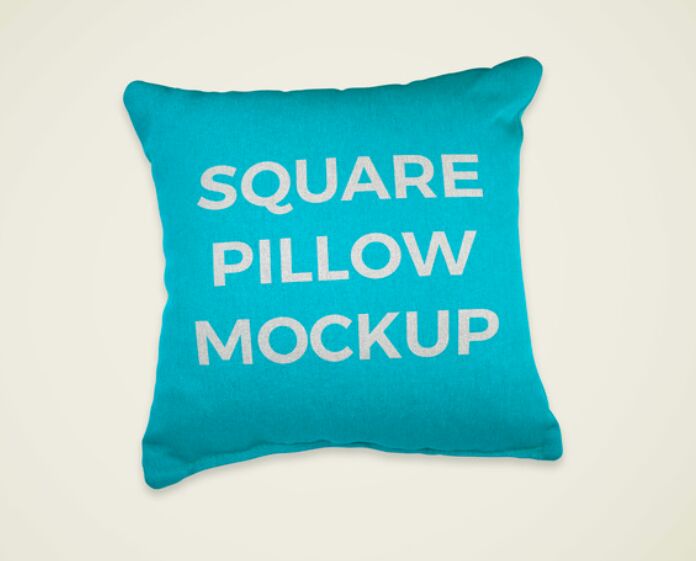Square Pillow PSD Mockup