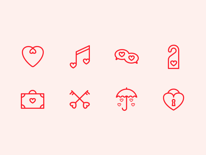 St. Valentine Day Free Icon Set