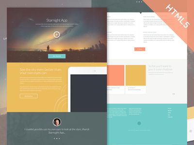 Starnight HTML5 CSS3 Website Template