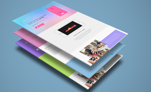 Suthri App Landing Page PSD