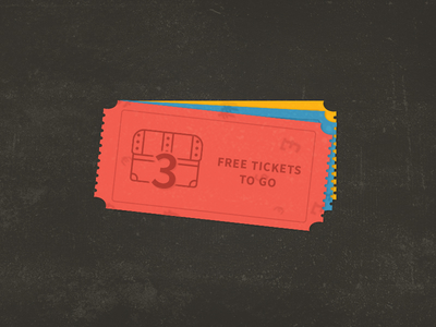 Tickets PSD Freebie