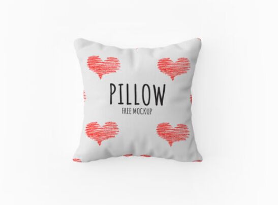 Top View Pillow Free Mockup