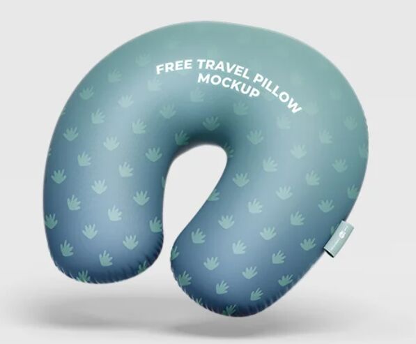 Travel Pillow Mockup