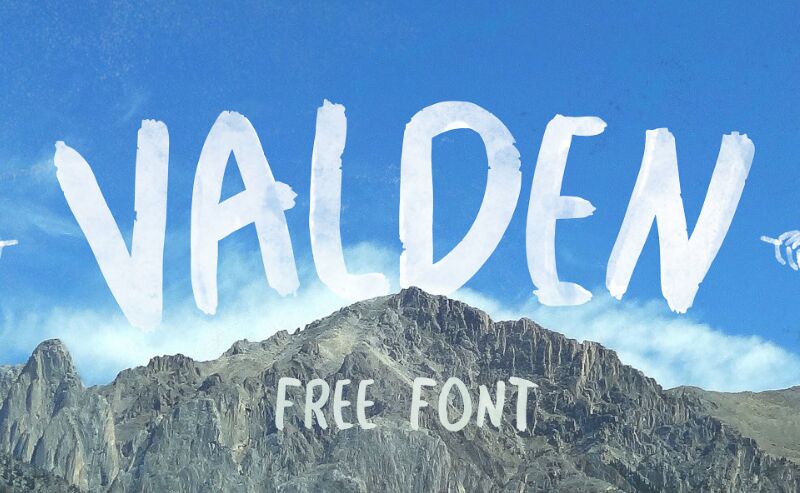 Valden Brush Font