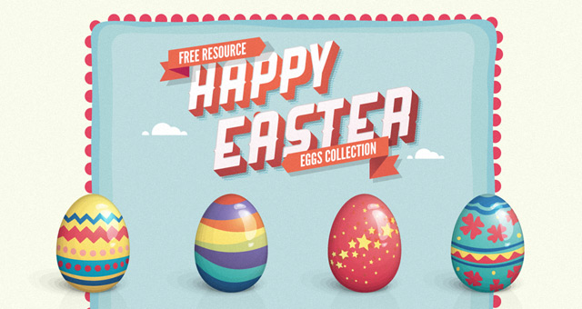 Vector Easter Eggs Set