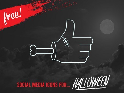 VECTOR HALLOWEEN SOCIAL MEDIA ICONS