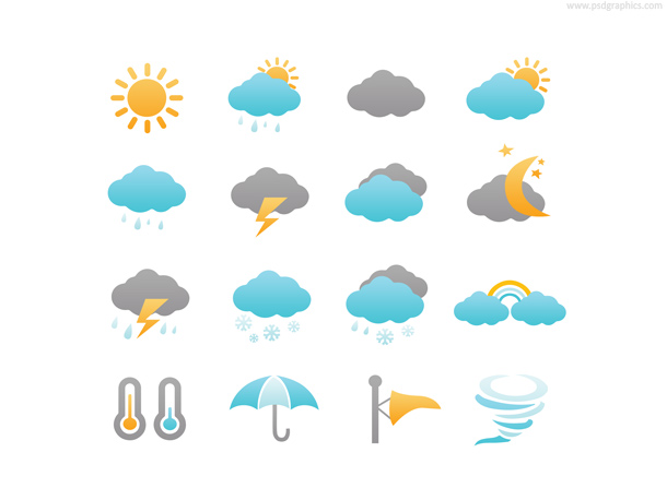 Weather icons set