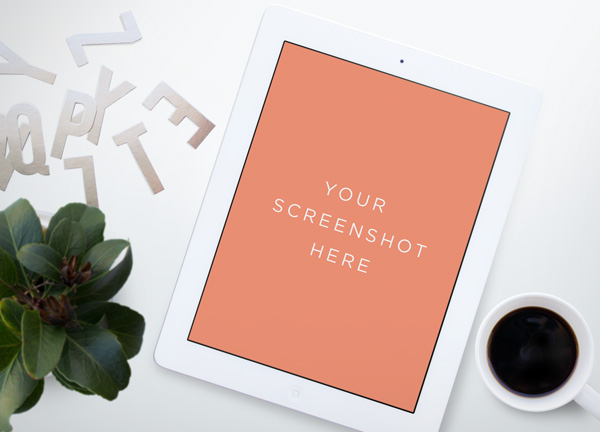 White iPad MockUp