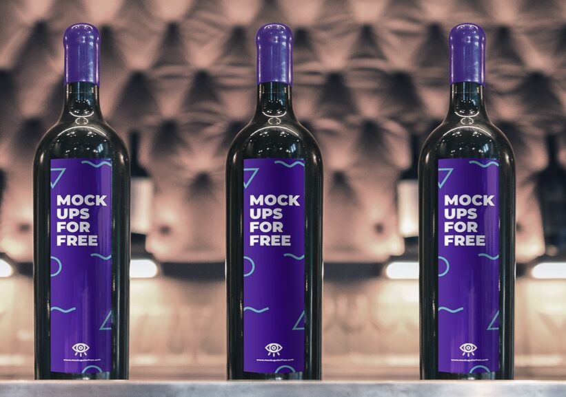 Wine Bottle Mockup-min