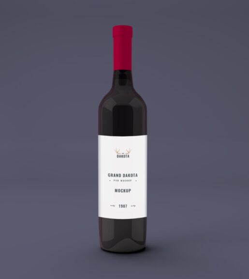 Wine Bottle PSD Mockup