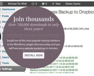 WordPress Backup to Dropbox