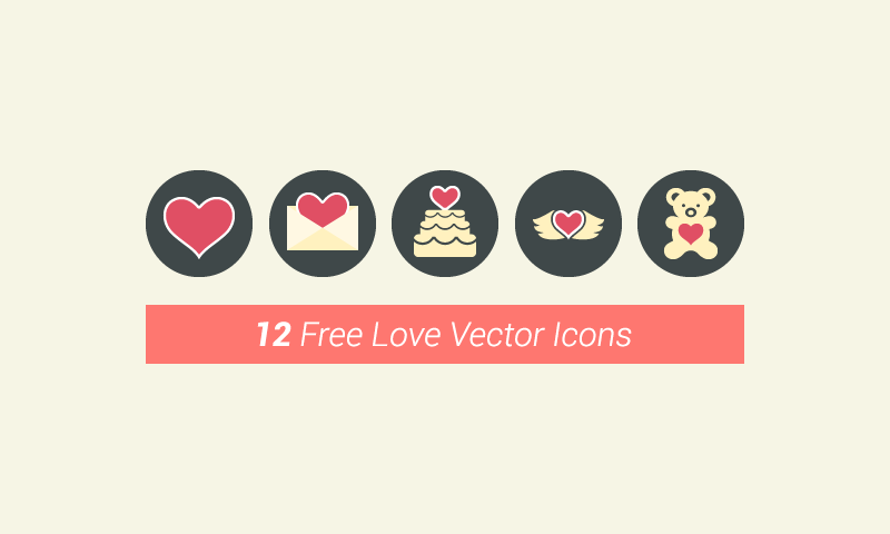12 Vector Love Icons