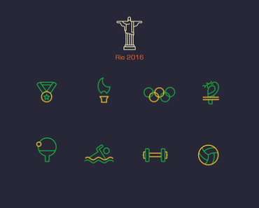 2016 Rio Summer Olympics Icons