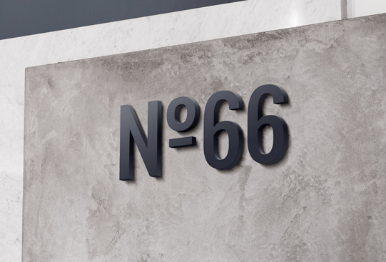 3D Wall Logo MockUp #3