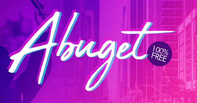 Abuget Brush Font