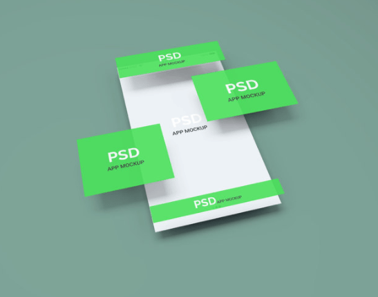 App Display PSD Mockup