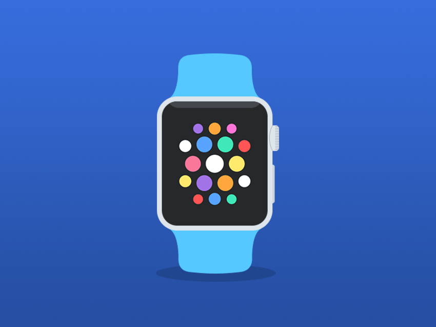 Apple watch flat mockup