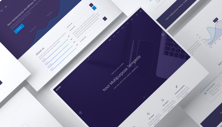 Clean Website Showcase Mockup