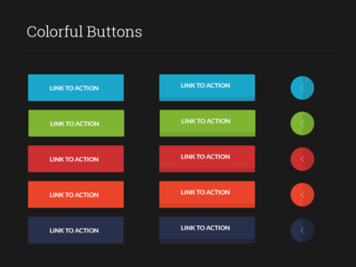 colorful buttons ui kit