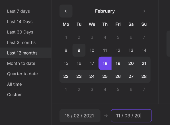 Date Picker Figma Component