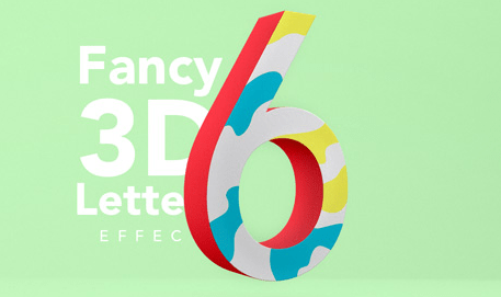 Fancy 3D Letter Psd Text Effect