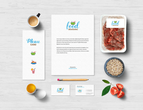 Food Branding Mockup PSD