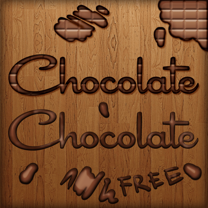 Free chocolate psd style