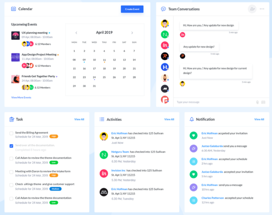 Free Dashboard UI Kit