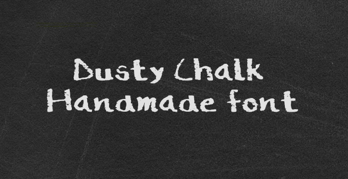 Free Dusty Chalk Handmade Font