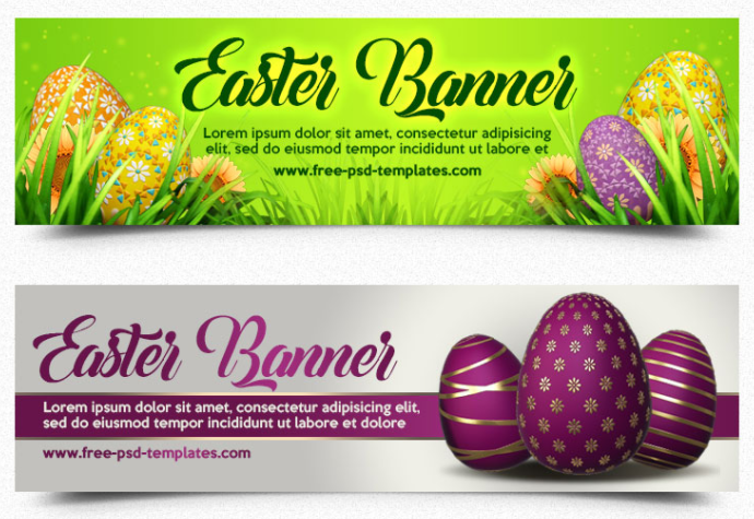 FREE EASTER BANNER IN PSD