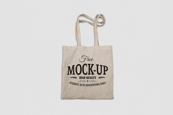 Free Fabric Eco Bag Mockup