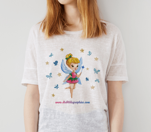 Free Gorgeous Girl T-Shirt MockUp Psd