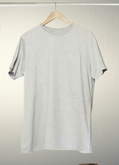 Free grey hanging T-shirt mock up